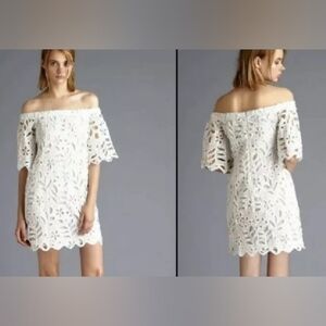 YOANA BARASCHI "PEACOCK GARDEN" LACE DRESS